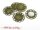8 Fassungen filigran antik bronze für 18 mm Cabochons