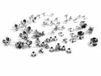 Set IWA Anfängerset zum Silberschmuck basteln und Perlenset Lila Grün, über 500 Teile