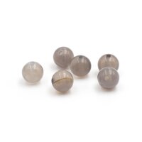 Achatperlen in Grautönen 8 mm 6 Stück