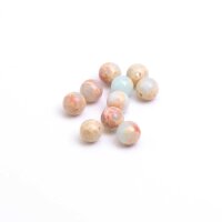 Perlen aus synthetischem Regalite in hellblau 6 mm 10...