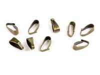 kleine Collierschlaufen in antik bronzefarben 7 mm 50...