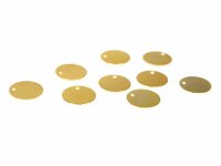 runde Plättchen aus Messing unbeschichtet 12 mm 10...