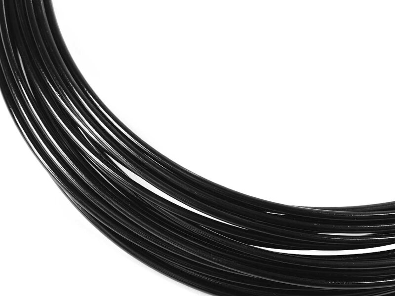 Aluminiumdraht in schwarz 1,5 mm 5 m