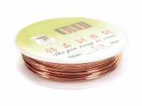Messingdraht in roségoldfarben 1 mm 2 m