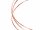 Messingdraht in roségoldfarben 1 mm 2 m