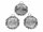 verzierte Fassungen in antik silberfarben für 18 mm Cabochons 4 Stück