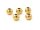 Zwischenperlen 304 Edelstahl goldfarben IP beschichtet, rund, 6 mm, 2 Stück