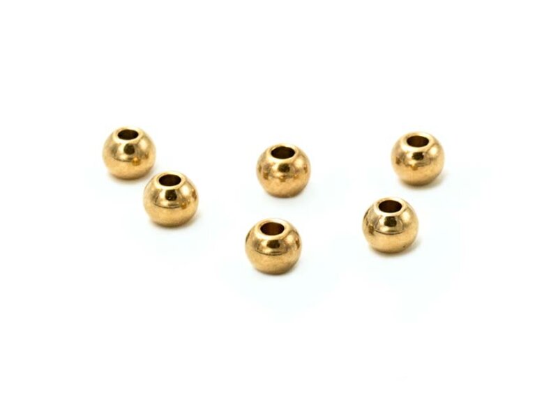 Zwischenperlen Edelstahl 18K IP vergoldet, Rondell, 4 mm, 4 Stück