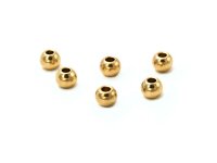 Zwischenperlen Edelstahl 18K IP vergoldet, Rondell, 4 mm,...
