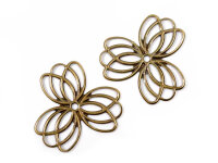 filigrane Verbinder als Lotusblume in antik bronzefarben...