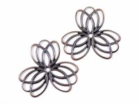 filigrane Verbinder als Lotusblume in antik kupferfarben...