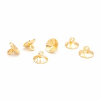 Aufhängung für Hohlperlen 8 mm in Goldfarben 6...