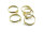 5 Ringrohlinge in goldfarben mit 6 mm Klebepad