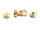 Zwischenperlen mit Strasssteinen in goldfarben 6 mm 20 Stück