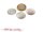 4 Cateye Cabochons in flieder, 16 mm
