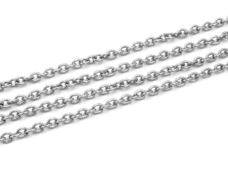 Gliederkette aus Edelstahl 3 x 4 mm in der Qualität 304