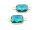 Verbinder Octagon in Aqua 2 Stück