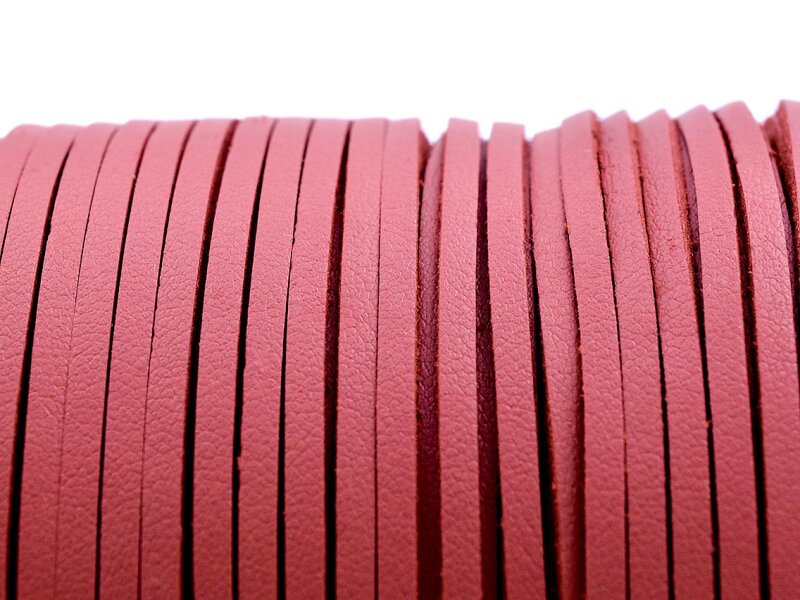 Kunstlederband in bordeaux 4 m x 2,5 mm