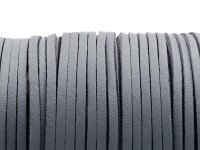 Kunstlederband in grau 4 m x 2,5 mm