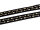 elastisches Gummiband/Faltband in schwarz mit goldenen Pfeilen 1m