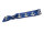 elastisches Faltband in blau mit goldfarbenen Ankern 1m