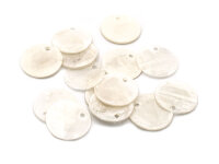 zarte Plättchen aus Capizmuschel 15 mm 20 Stück