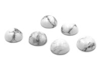 marmorierte Cabochons aus Howlith 10 mm 2 Stück