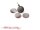 6 Cateye Cabochons in flieder, 14 mm