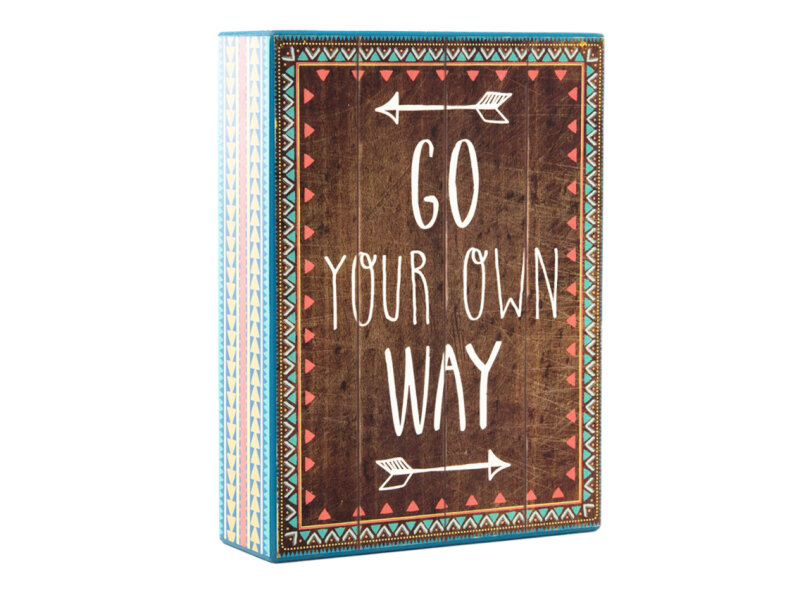 Dekobox Go your own way im Westernstyle zum Stellen und Hängen