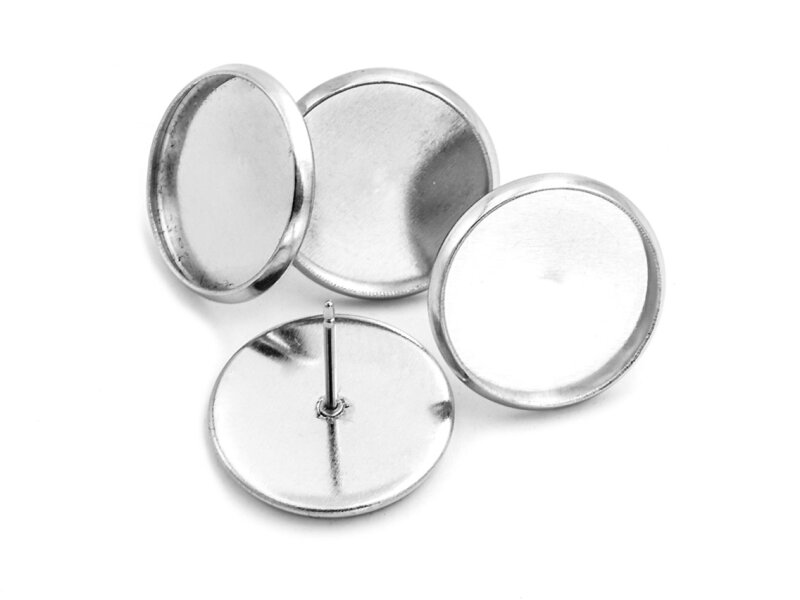 Ohrstecker aus Edelstahl 14 mm 4 Stück