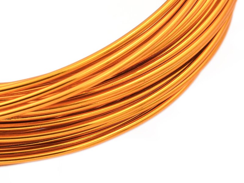 Aluminiumdraht in orange 1,5 mm 10 m