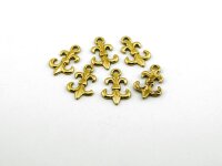 6 französische Lilien in goldfarben
