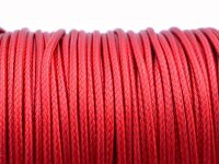 Polyesterkordel gewachst rot 2 mm 10 m