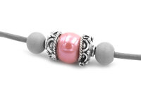 925 Sterling Silber Perlkappe massiv 11 mm im...