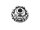 925 Sterling Silber Perlkappe massiv 11 mm im Granulations-Stil