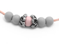 Perlkappe Blume 925 Silber massiv 11 mm