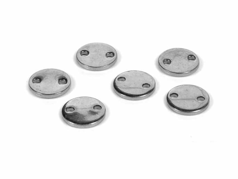 runde Verbinder aus Edelstahl 8 mm 6 Stück