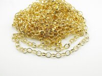 4 m grobe Gliederkette goldfarben