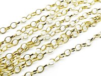 4 m grobe Gliederkette goldfarben