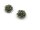 4 Cabochons als Rose in grau,16 mm