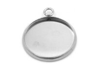 Fassungen aus 304 Edelstahl 18 mm in Platinfarben 4...