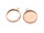 Fassungen aus 304 Edelstahl mit IP-Beschichtung in Roségold 14 mm 2 Stück