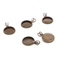 Fassungen Antik Bronze Messing 10 mm mit...
