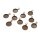 Fassungen Antik Bronze Messing 10 mm mit Hasenohren-Doppelöse