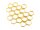 Verbinder als kleine Honigwabe in gold 20 Stück