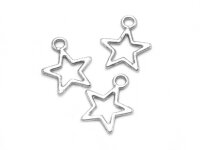 20 Sterne in antik silber