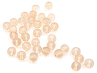 durchscheinende Glasperlen in beige 12 mm 20 Stück