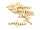 Verbinder Frequenz mit Herz in goldfarben 2er Set