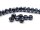 12 Glasschliffperlen in schwarz, 8 mm