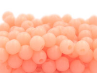 Perlen aus Acryl in pastellorange 6 mm 100 Stück